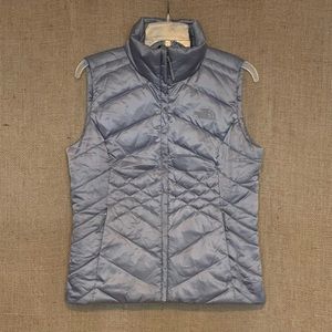 THE NORTH FACE Womens Down Puffer Vest  Silver Gray Small